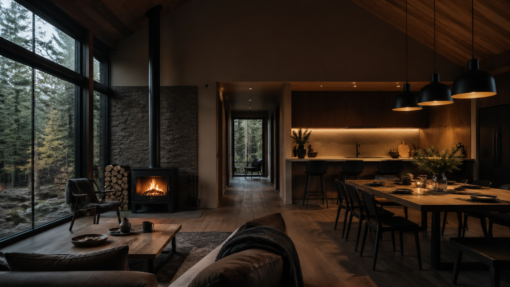 Best AI Modern Cabin Interior Ideas Generator: Create Stunning Modern Cabin Interior Ideas in Seconds example 3
