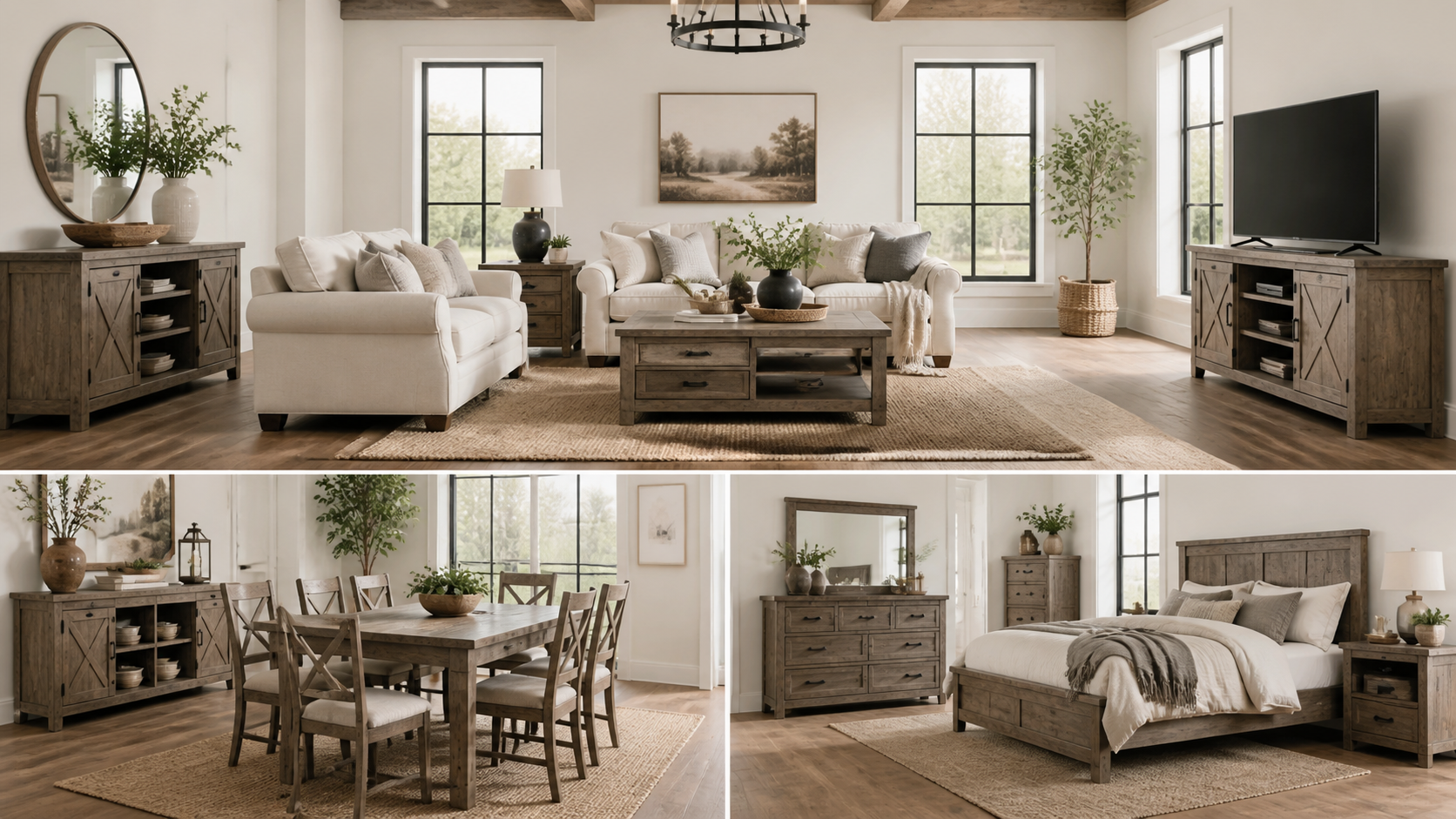 Best AI Modern Farmhouse Furniture Sets Generator: Create Stunning Modern Farmhouse Furniture Sets in Seconds example 1