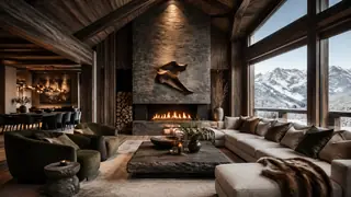 Best AI Mountain Chalet Interior Design Generator: Create Stunning Mountain Chalet Interior Design in Seconds example 2