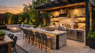 Best AI Outdoor Kitchen Backyard Ideas Generator: Create Stunning Outdoor Kitchen Backyard Ideas in Seconds example 1