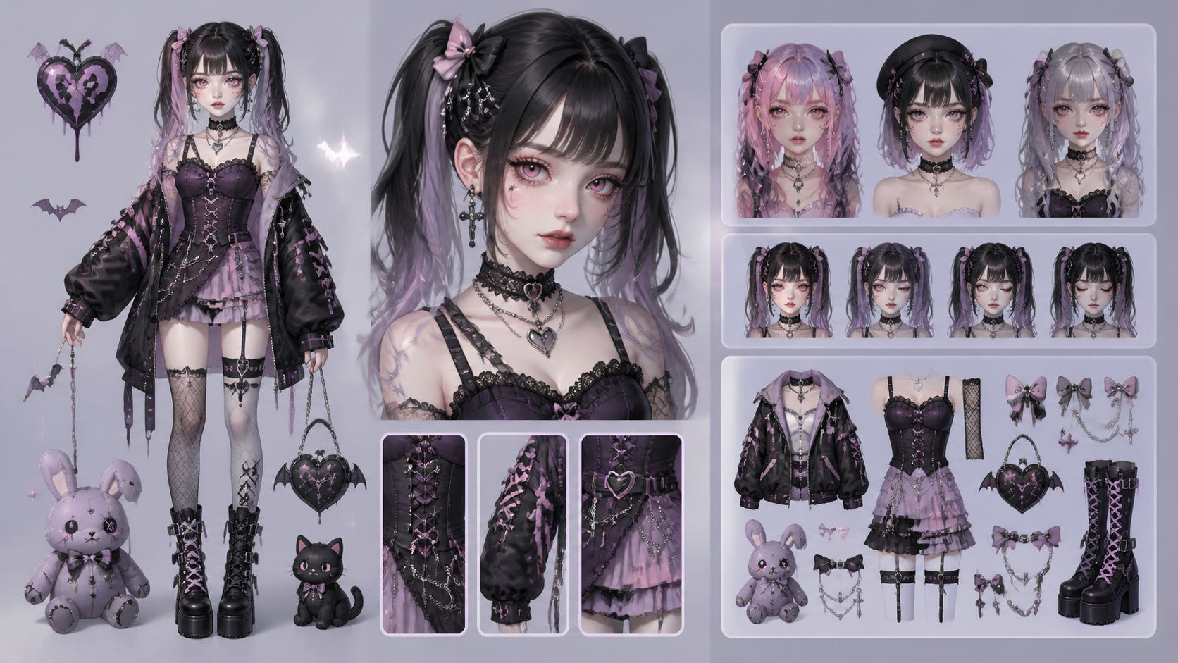 Best AI Pastel Goth Character Art Generator: Create Stunning Pastel Goth Character Art in Seconds example 1