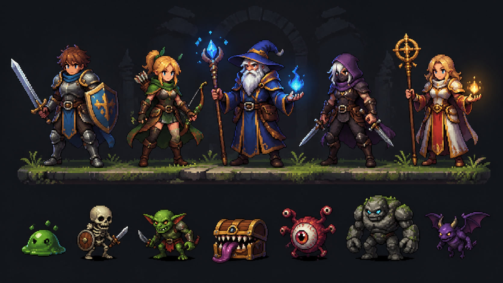 Best AI Pixel Art Game Characters Generator: Create Stunning Pixel Art Game Characters in Seconds example 1