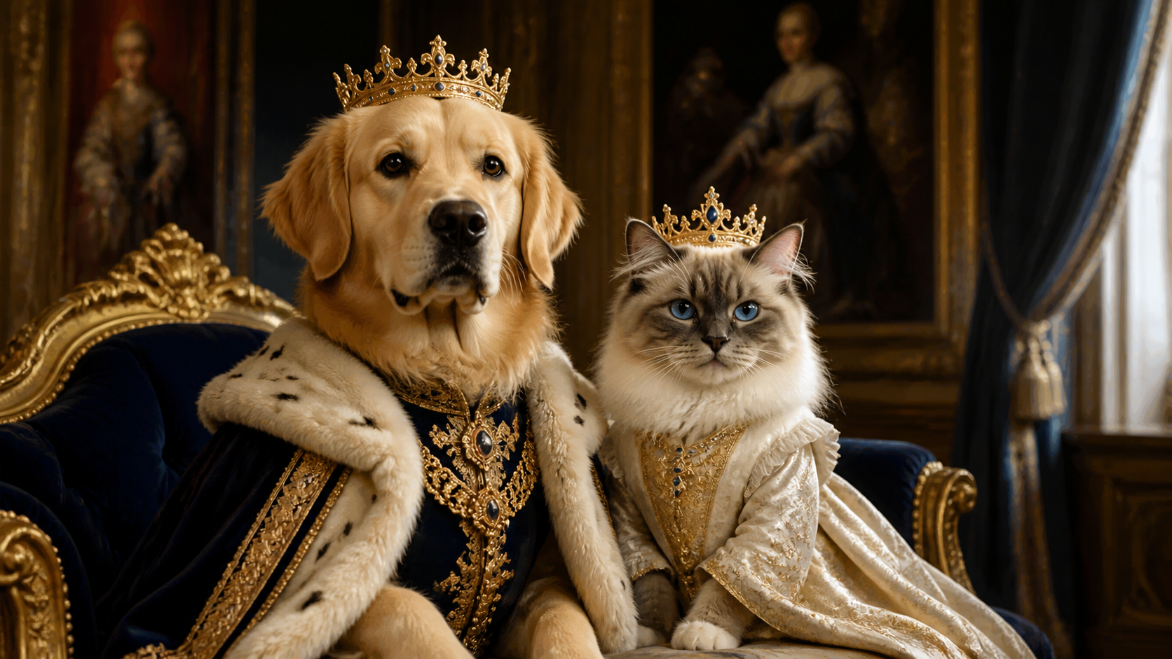 Best AI Royal Historical Pet Portraits Generator: Create Stunning Royal Historical Pet Portraits in Seconds example 1