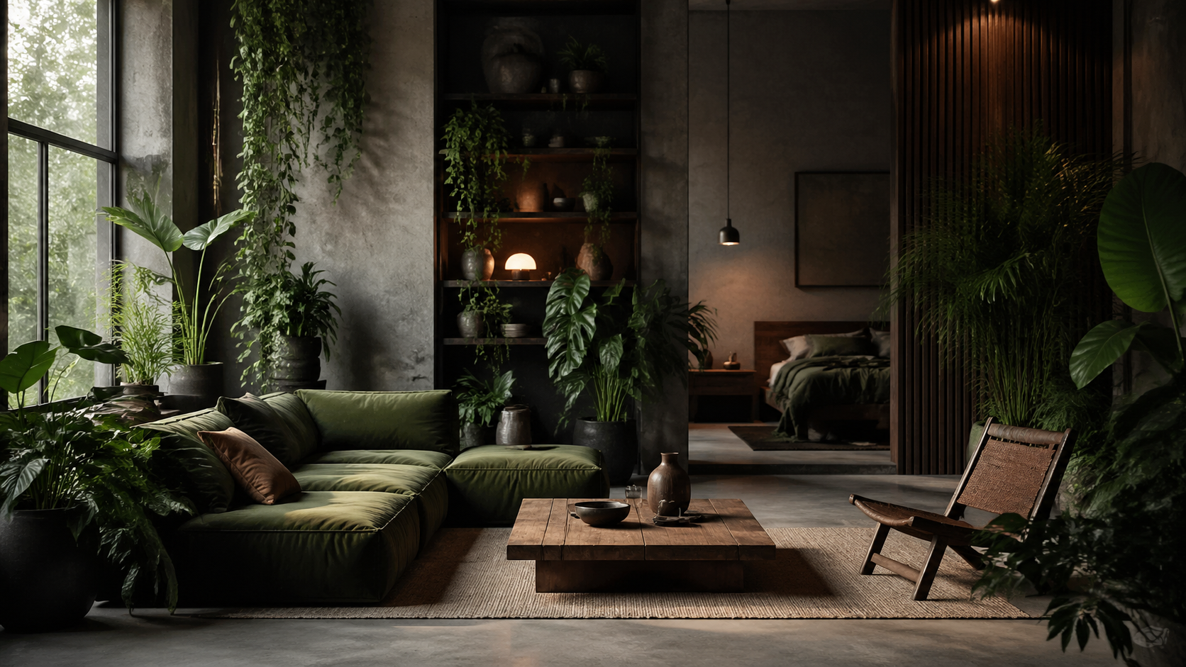 Best AI Urban Jungle Room Inspiration Generator: Create Stunning Urban Jungle Room Inspiration in Seconds example 3