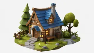 voxel art AI image example 2