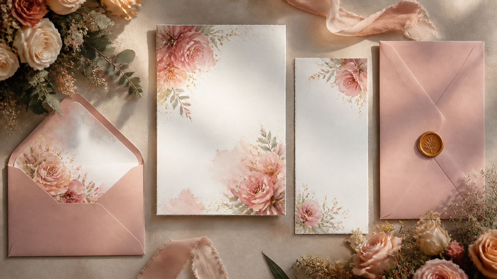 Best AI Watercolor Floral Wedding Suites Generator: Create Stunning Watercolor Floral Wedding Suites in Seconds example 3