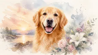 Best AI Watercolor Pet Memorial Art Generator: Create Stunning Watercolor Pet Memorial Art in Seconds example 1