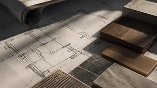 Architectural Blueprints (Artistic) AI image generation example 2