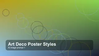 Create a cinematic art deco poster styles image