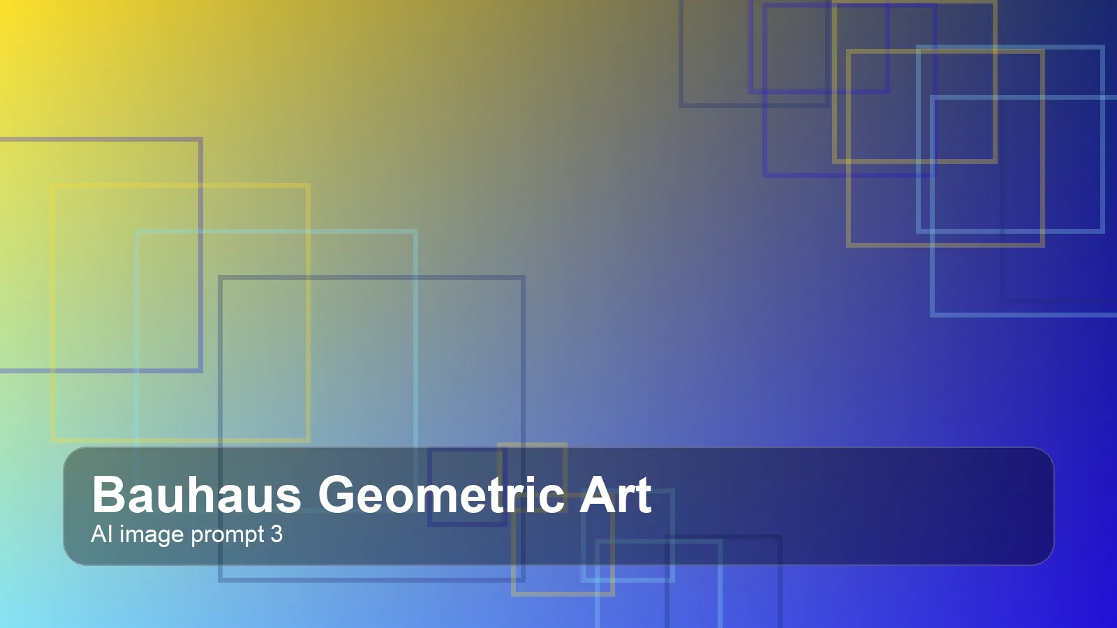 Create a gallery-quality bauhaus geometric art scene