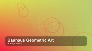 Create a cinematic bauhaus geometric art image