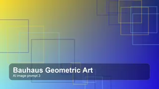 Create a gallery-quality bauhaus geometric art scene