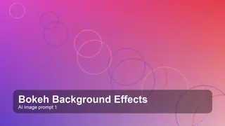 Create a cinematic bokeh background effects image