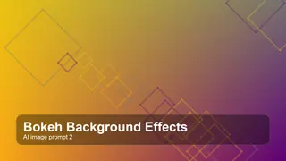Create a premium editorial bokeh background effects visual