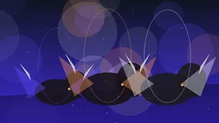 Cinematic boss monster concept art emphasizing silhouette exploration