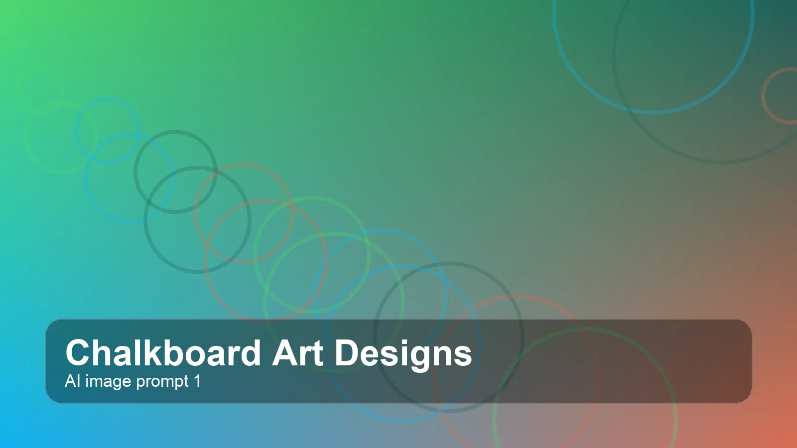 Create a cinematic chalkboard art designs image