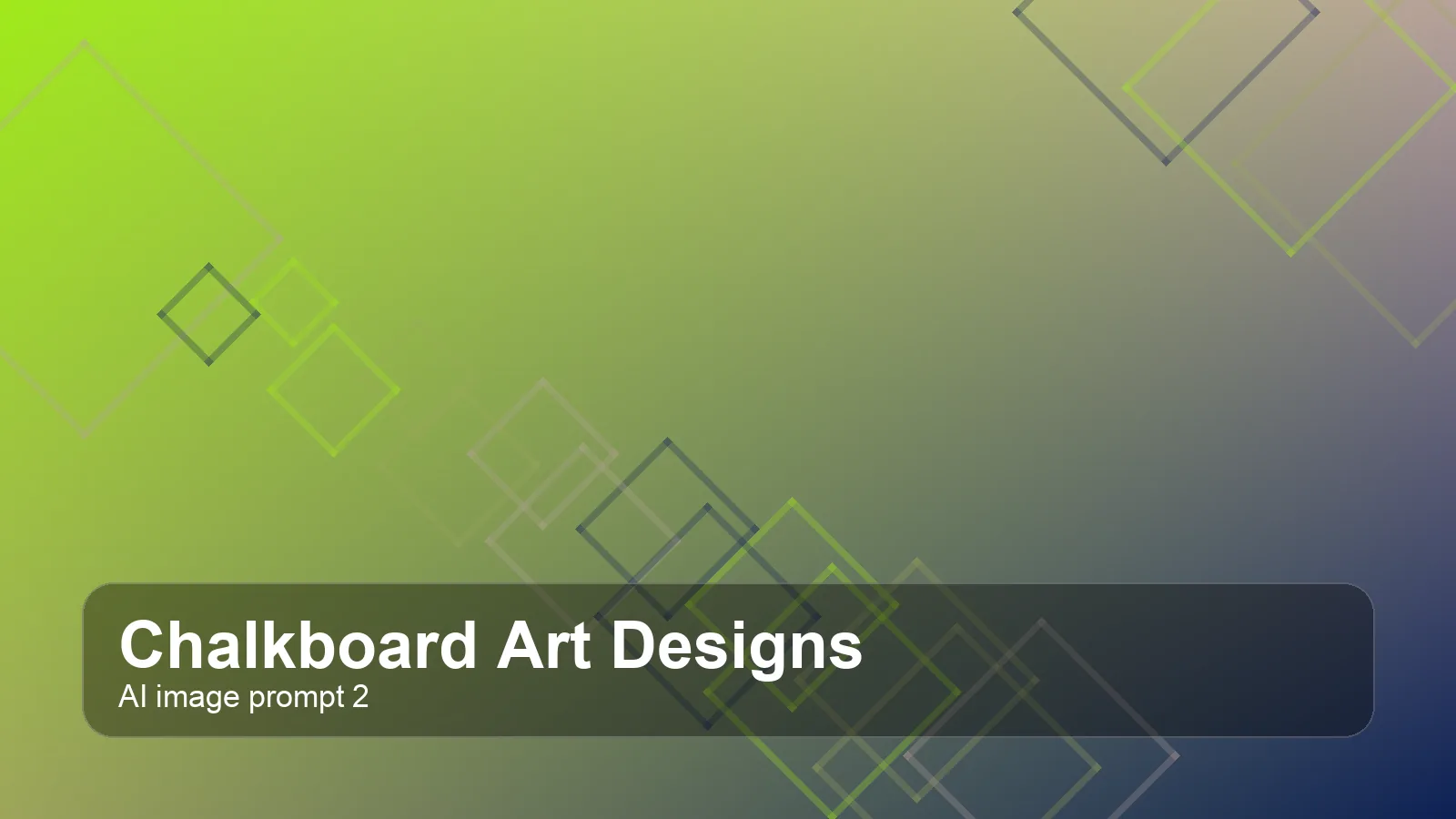 Create a premium editorial chalkboard art designs visual