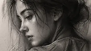 Charcoal Pencil Sketches AI image generation example 2