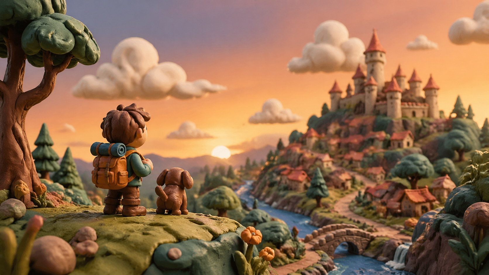 Claymation & Plasticine Style AI image generation example 3