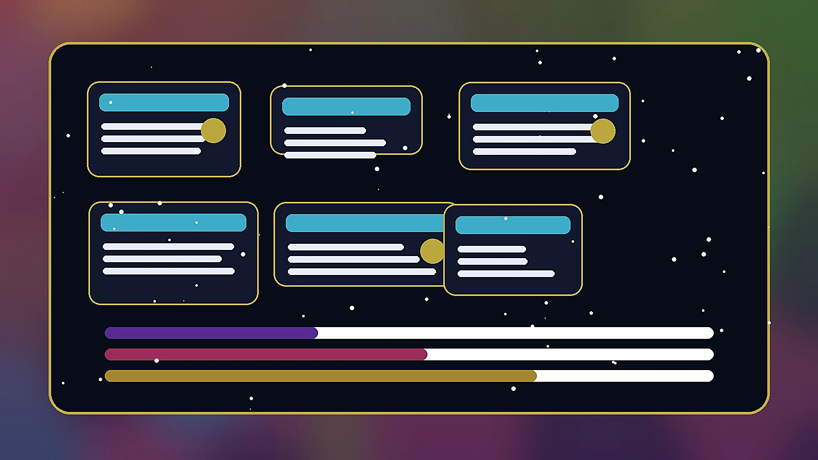 Collectible Card Frame UI image prompt example 2