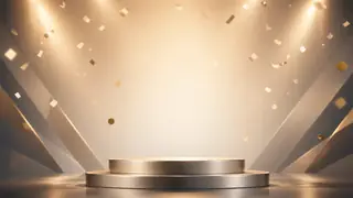 Create a premium achievement celebration poster background