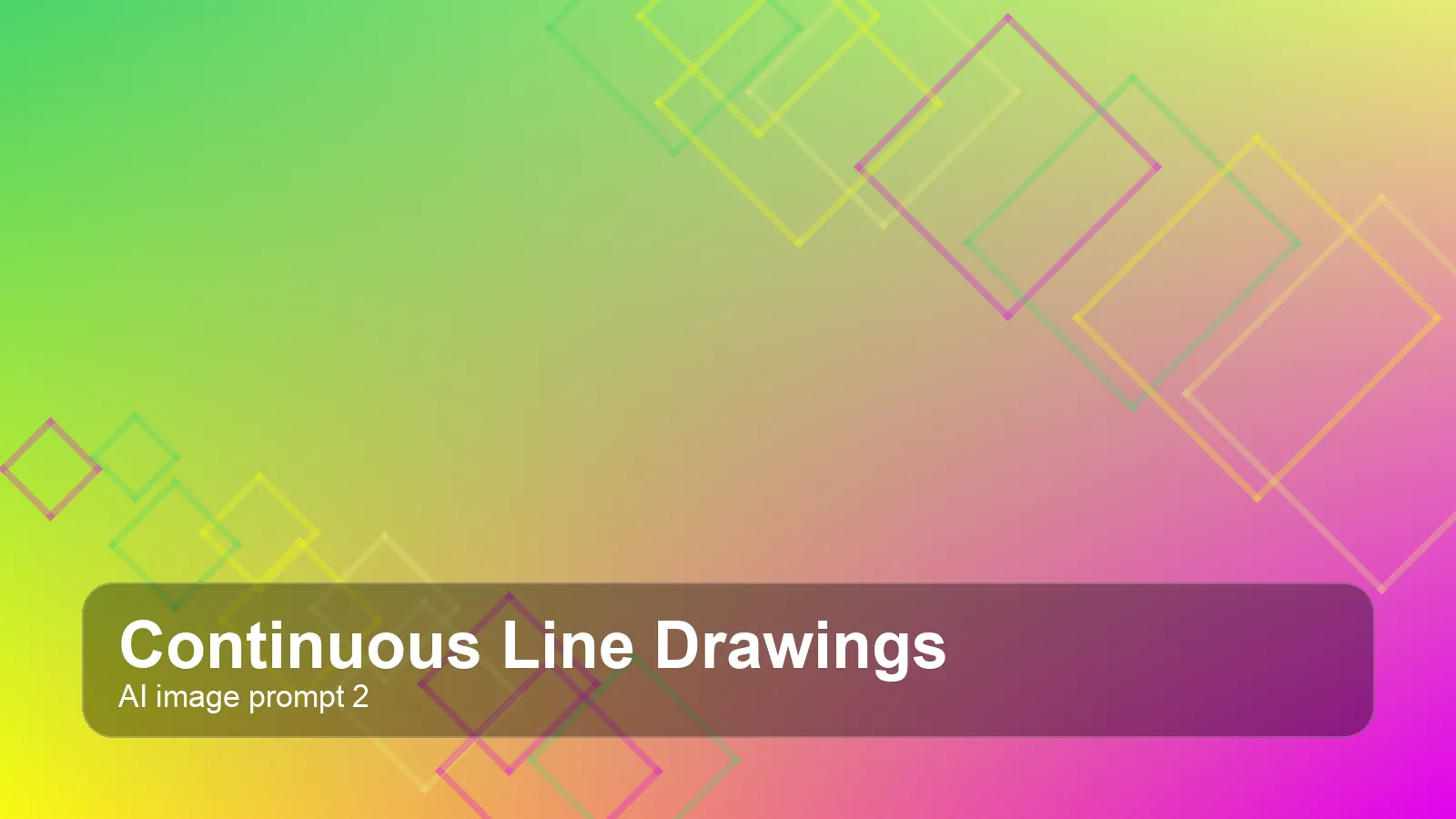 Create a premium editorial continuous line drawings visual