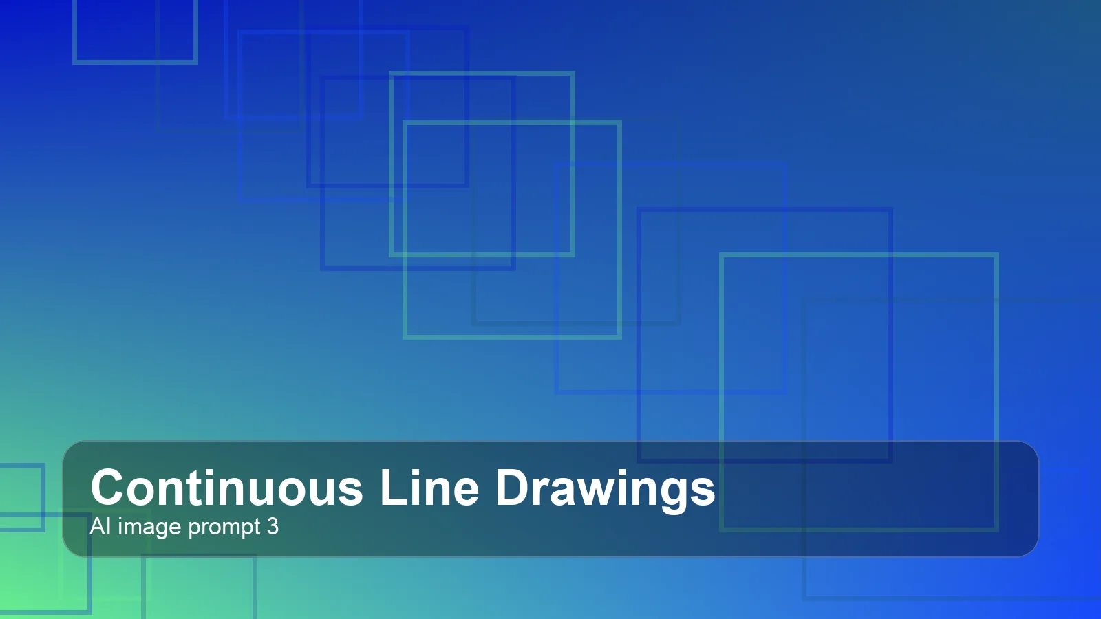 Create a gallery-quality continuous line drawings scene