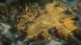 Cozy RPG Village Map AI image prompt example 3