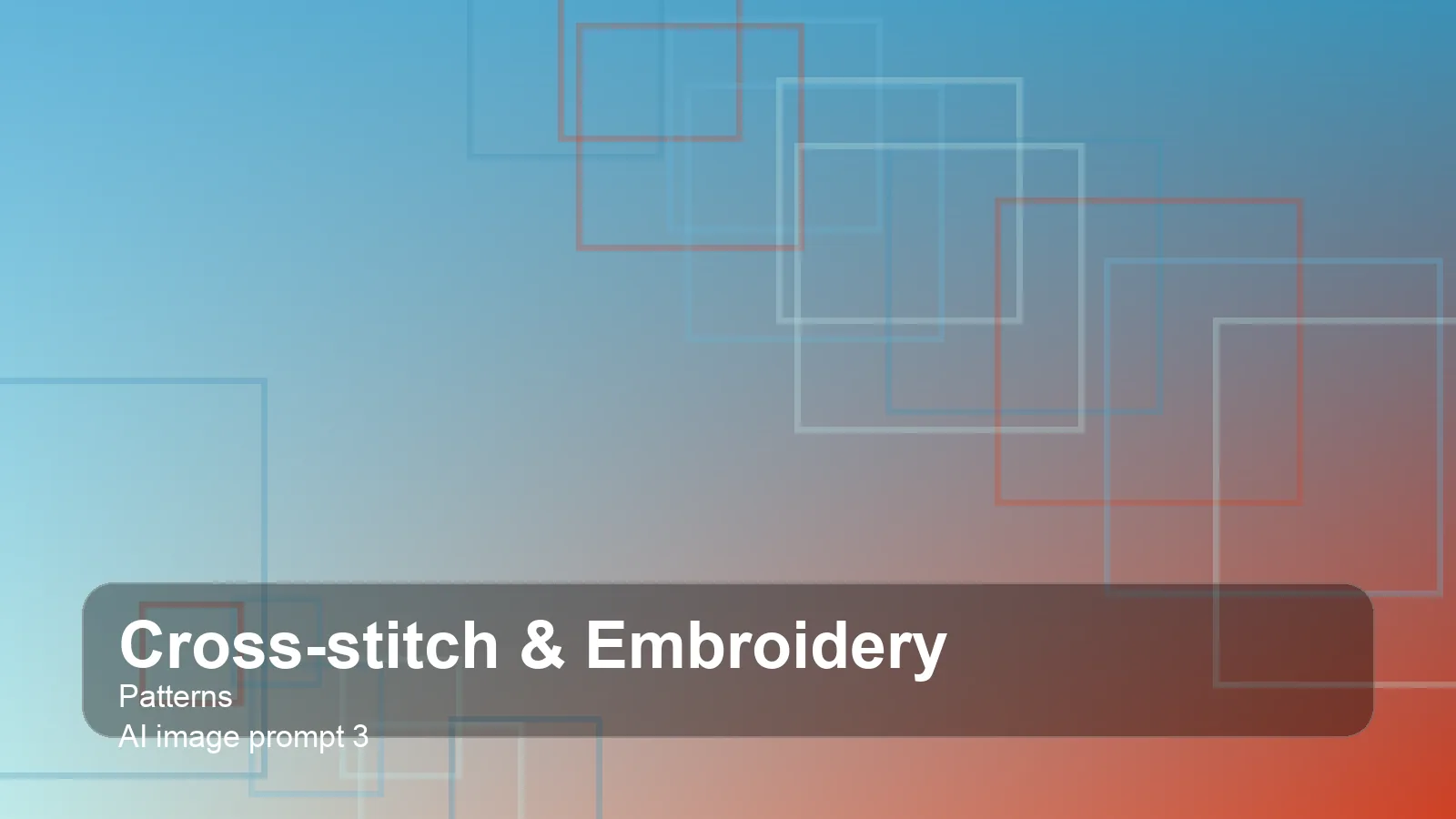 Create a gallery-quality cross-stitch & embroidery patterns scene