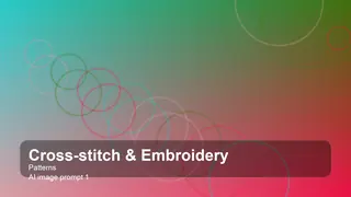 Create a cinematic cross-stitch & embroidery patterns image