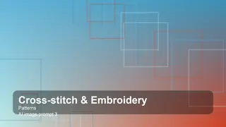 Create a gallery-quality cross-stitch & embroidery patterns scene