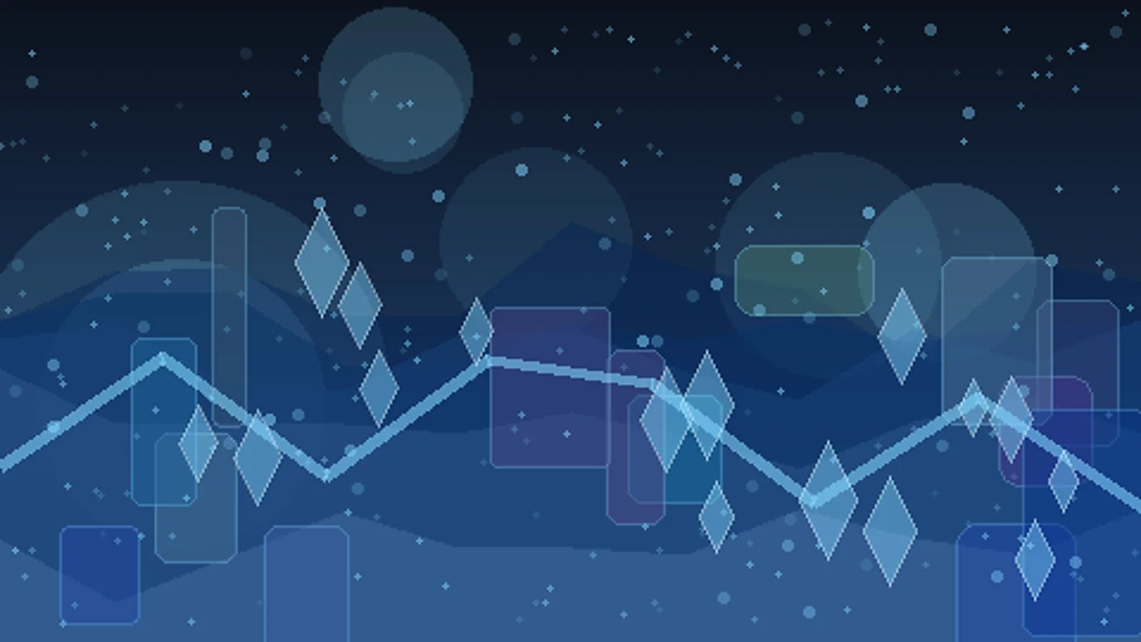 Crystal Cave Level Background AI game art example 2