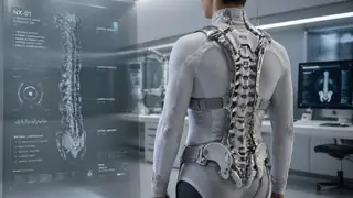 Cybernetic spine exoskeleton concept
