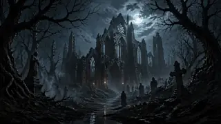Dark fantasy horror art