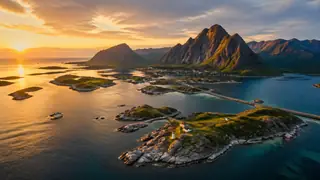 Drone View Landscapes AI image generation example 3