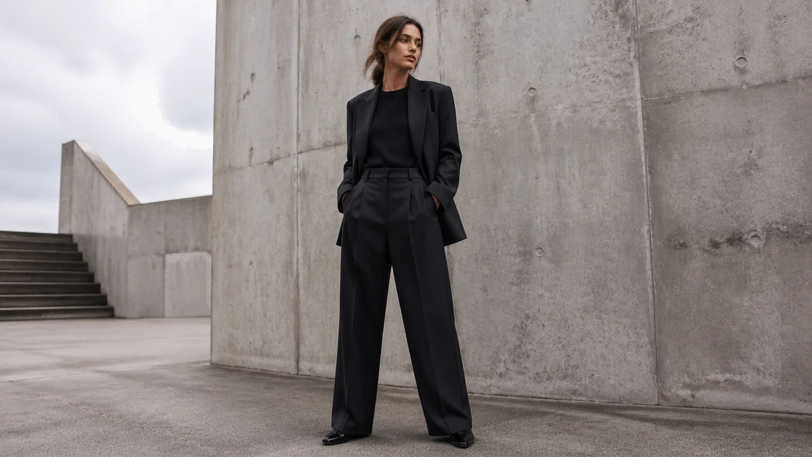 Create a fashion model lookbook image