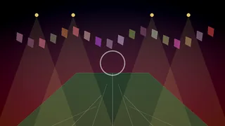 Mobile soccer wallpaper with abstract pitch lines