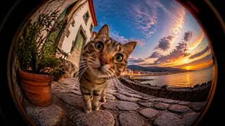 Fisheye Lens Photography AI image generation example 1