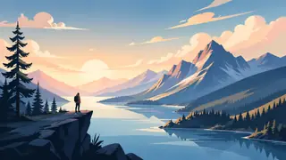 Flat Vector Illustrations AI image generation example 3