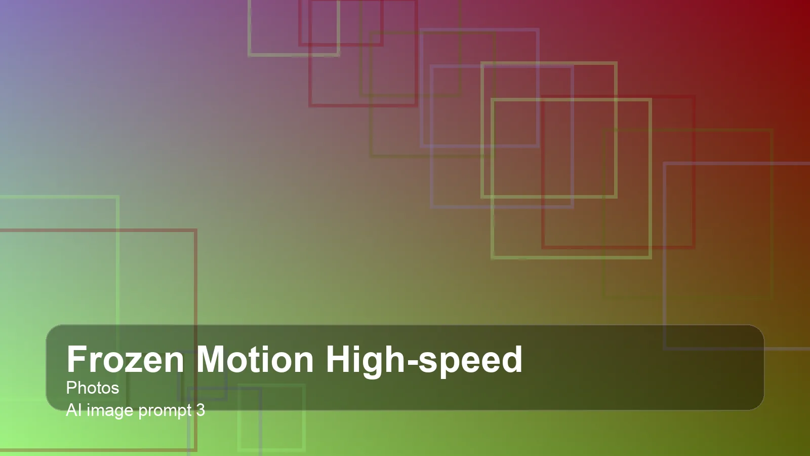 Create a gallery-quality frozen motion high-speed photos scene