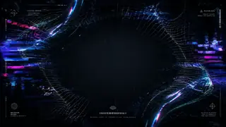 AI generated glitch art visuals example 3