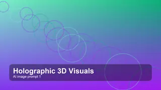Create a cinematic holographic 3d visuals image