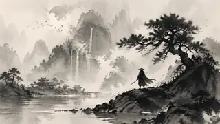 Ink Wash Illustrations AI image generation example 3