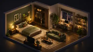 Isometric Room Designs AI image generation example 1