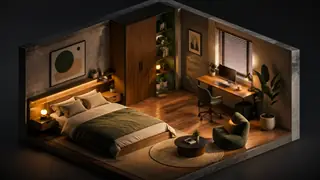 Isometric Room Designs AI image generation example 2
