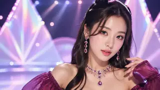AI generated k-pop idol aesthetic portraits example 1