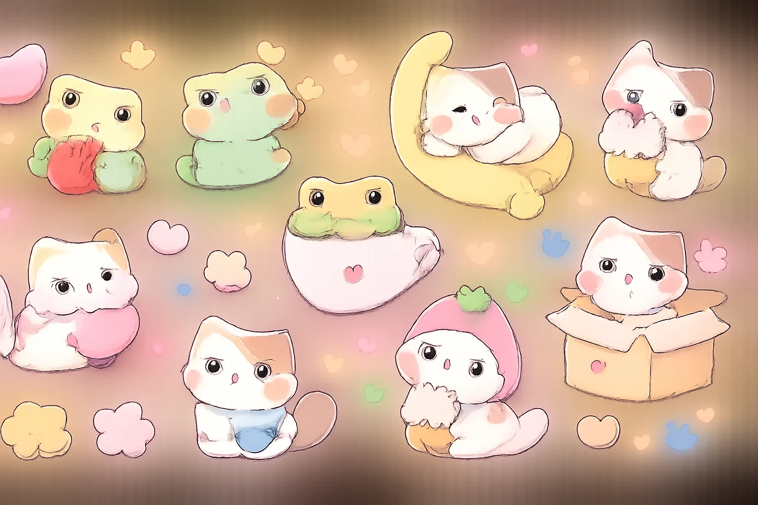 AI generated kawaii sticker designs example 2