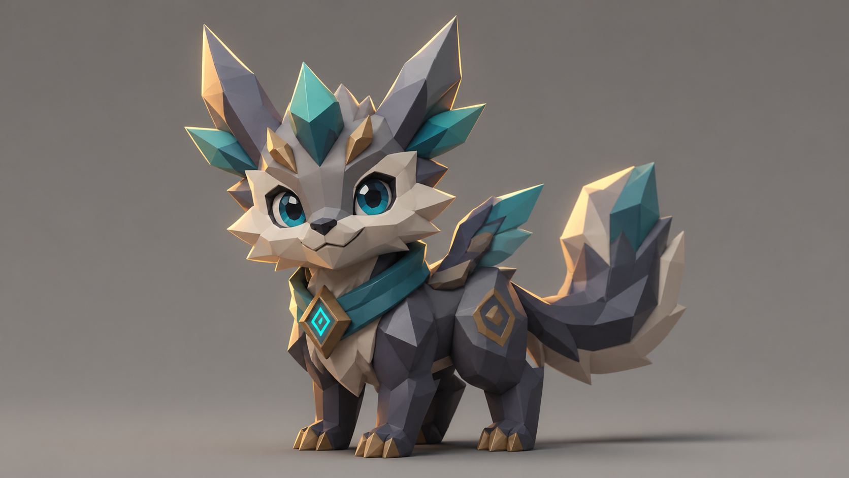 Low poly fantasy creature companion