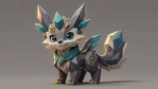Low poly fantasy creature companion