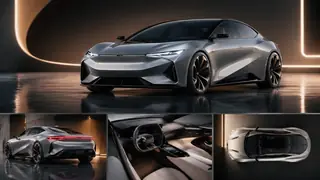 Luxury car concept visuals with sleek bodywork